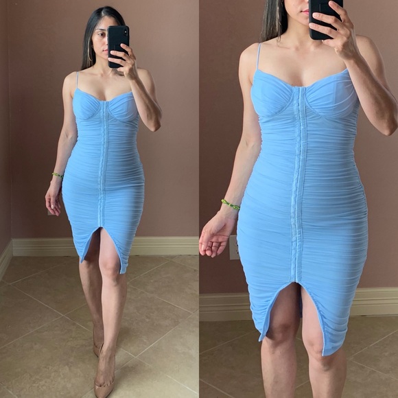 SUSANA Mesh Bodycon Dress - Picture 2 of 5